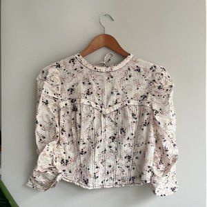 free people Monica Puff Sleeve Top